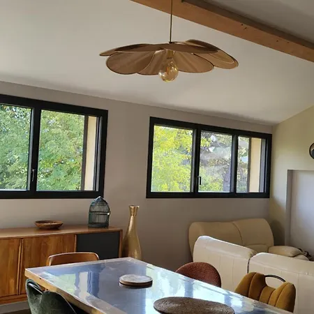 Bambou Serenite Eco Logis -piscine-terrasse 公寓 埃尔讷